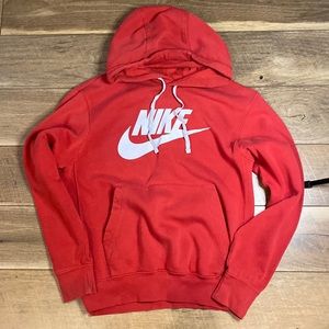 Red Nike hoodie